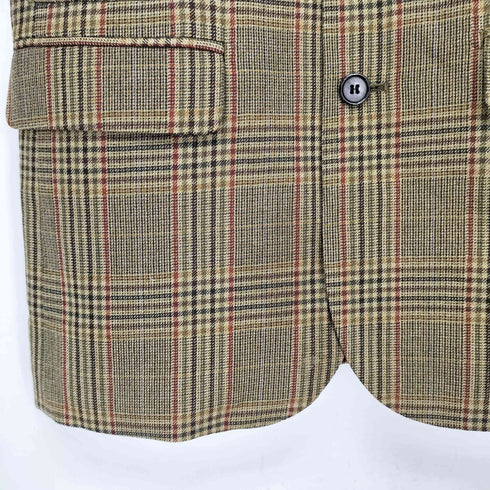 キャサリンハムネットロンドン KATHARINE HAMNETT LONDON チェック柄 ウールテーラードジャケット メンズ JPN:M
